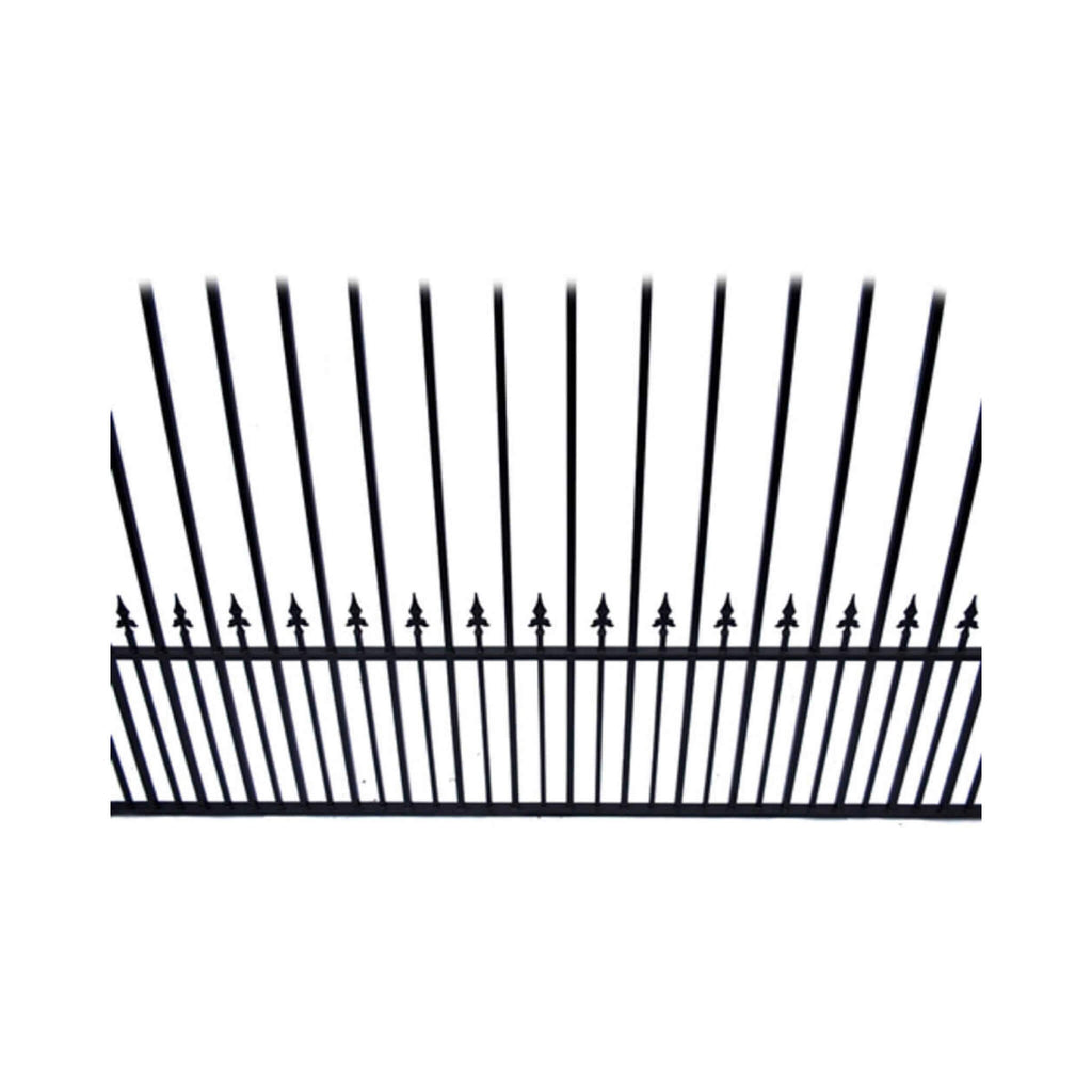 [12-18FT] Prague Powder Coated Galvanized Steel Dual Swing Driveway Gate [DGPRAD-AP] (SAK48530) - Saksby Wholesale - Focus Details