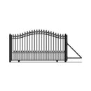 [12-18FT] Prague Style Premium Steel Sliding Driveway Gate [DGPRASSL-AP] (SAK71492) - Sasksby Wholesale -  Front View