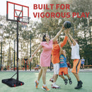 Premium 10FT Outdoor Portable Adjustable Basketball Hoop With Wheels (SAK31961) - Sasksby Wholesale - Playing View