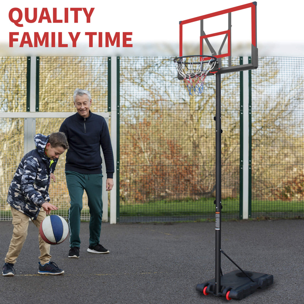 Premium 10FT Outdoor Portable Adjustable Basketball Hoop With Wheels (SAK31961) - Sasksby Wholesale - Quality View