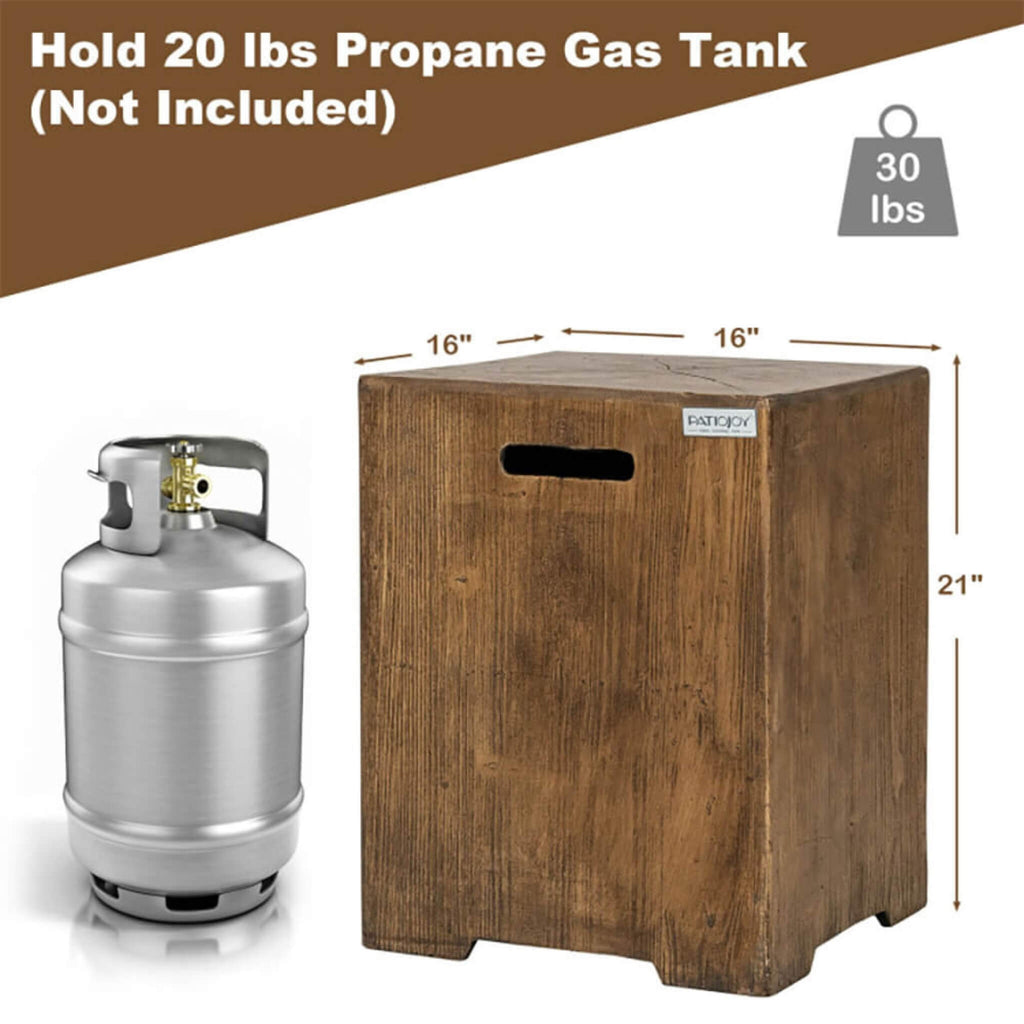 Premium 16-Inch Outdoor Hideaway Table Cover For Standard 20 LBS Propane Tank (SAK73142) - Saksby Wholesale - Dimensions And Weight