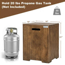 Premium 16-Inch Outdoor Hideaway Table Cover For Standard 20 LBS Propane Tank (SAK73142) - Saksby Wholesale - Dimensions And Weight
