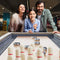 Premium 2-in-1 Shuffleboard Game Table Set With Bowling Combo (SAK81698) Saksby - With Man, Woman, Child