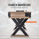 Premium 2-in-1 Shuffleboard Game Table Set With Bowling Combo (SAK81698) Saksby - X-Shaped Legs