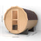 Premium All-Weather Outdoor Pinewood Barrel Sauna Kit With 4.5KW Heater And Tempered Glass Window (SAK91462)