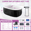 Premium 2-Person Inflatable Hot Tub With 8-Color LED Lights (SAK98431) - Saksby Wholesale - Dimensions