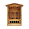 Deluxe 2-Person Outdoor Mahogany Low EMF Far Infrared Sauna With Bluetooth Audio And LED Lights (SAK83719)