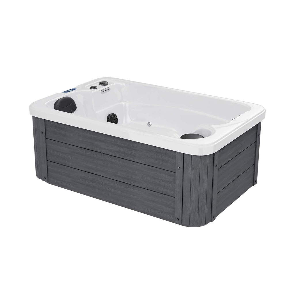 Premium 2-Person Outdoor Hot Tub With 15 Stainless Steel Jets (SAK92015) - Corner View