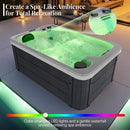 Premium 2-Person Outdoor Hot Tub With 15 Stainless Steel Jets (SAK92015) - LED Lighting