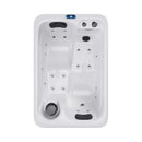 Premium 2-Person Outdoor Hot Tub With 15 Stainless Steel Jets (SAK92015) - Top View On White Background
