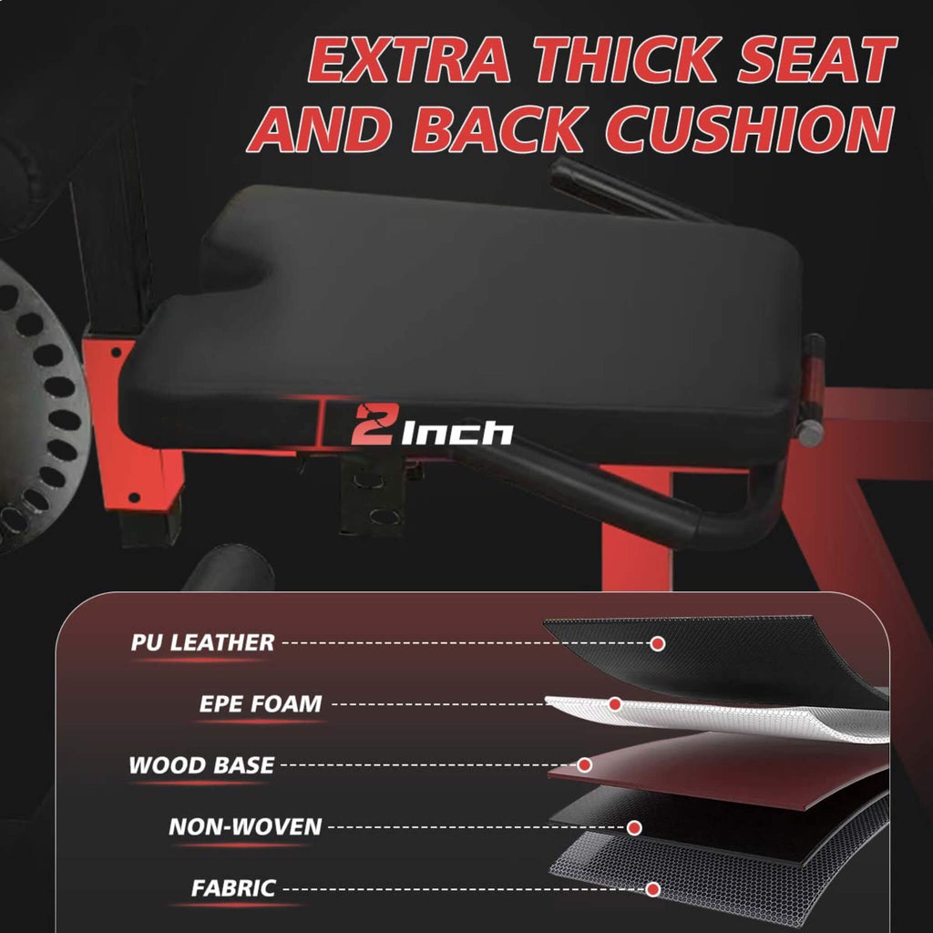 Premium 3-In-1 Multi-Functional Adjustable Leg Extension And Curl Machine For Lower Body Workouts (SAK21427) - Saksby Wholesale - Cushion View