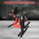 Premium 3-In-1 Multi-Functional Adjustable Leg Extension And Curl Machine For Lower Body Workouts (SAK21427) - Saksby Wholesale - Dimension View