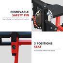 Premium 3-In-1 Multi-Functional Adjustable Leg Extension And Curl Machine For Lower Body Workouts (SAK21427) - Saksby Wholesale - Parts View