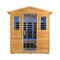 Deluxe 3-Person Outdoor Full Spectrum Low EMF Infrared Home Sauna With Bluetooth Speakers And LED Reading Light (SAK14098)