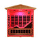 Deluxe 3-Person Outdoor Full Spectrum Low EMF Infrared Home Sauna With Bluetooth Speakers And LED Reading Light (SAK14098)