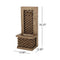 Premium 35 Inch Hand-Crafted Weather-Resistant Waterfall Fountain With LED Lights (SAK86757) - Saksby Wholesale - Dimensions