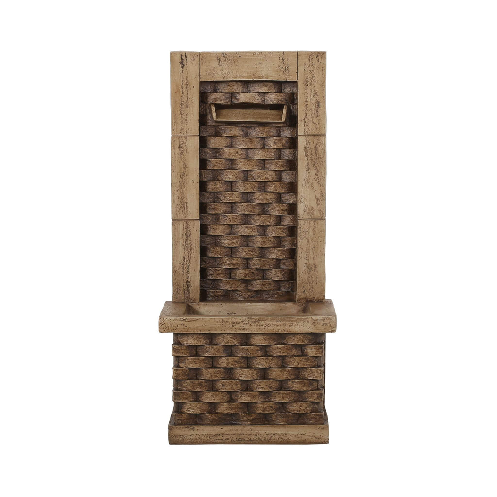 Premium 35 Inch Hand-Crafted Weather-Resistant Waterfall Fountain With LED Lights (SAK86757) - Saksby Wholesale - Front View