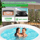 Premium Large 4-Person Inflatable Hot Tub With 8-Color LED Lights (SAK20759) - Saksby Wholesale - Fast Heating