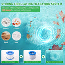 Premium Large 4-Person Inflatable Hot Tub With 8-Color LED Lights (SAK20759) - Saksby Wholesale - Filtration System