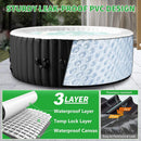 Premium Large 4-Person Inflatable Hot Tub With 8-Color LED Lights (SAK20759) - Saksby Wholesale - Sturdy Material