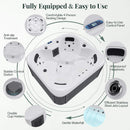 Premium 4-Person Outdoor Hot Tub With 23 Stainless Steel Jets (SAK29185) - Saksby Wholesale - Components