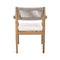 Premium 5-Piece Outdoor Acacia Wood Patio Furniture Set With Braided Dining Chairs, Cushions, And Dining Table (SAK26754) - Saksby Wholesale - Back View Chair Only Details