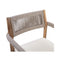 Premium 5-Piece Outdoor Acacia Wood Patio Furniture Set With Braided Dining Chairs, Cushions, And Dining Table (SAK26754) - Saksby Wholesale - Chair Back Rest Design Details
