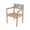 Premium 5-Piece Outdoor Acacia Wood Patio Furniture Set With Braided Dining Chairs, Cushions, And Dining Table (SAK26754) - Saksby Wholesale - Chair Only Design Details
