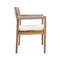 Premium 5-Piece Outdoor Acacia Wood Patio Furniture Set With Braided Dining Chairs, Cushions, And Dining Table (SAK26754) - Saksby Wholesale - Side View Chair Only Details
