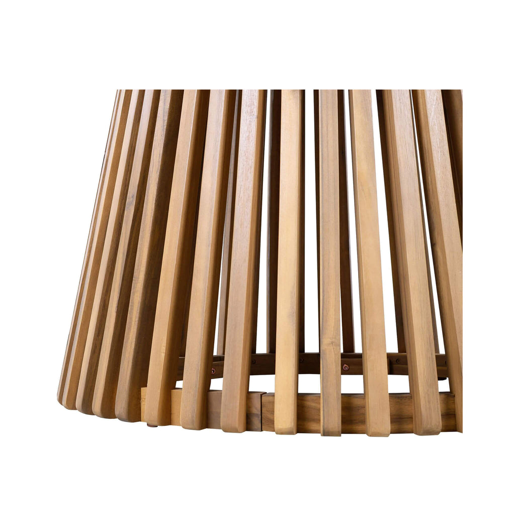 Premium 5-Piece Outdoor Acacia Wood Patio Furniture Set With Braided Dining Chairs, Cushions, And Dining Table (SAK26754) - Saksby Wholesale - Wood Material Details