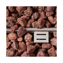 Premium 56" Outdoor Rectangular Concrete Propane Fire Pit With Faux Stone Pattern,50K BTU (SAK31845) - Saksby Wholesale - Burner View