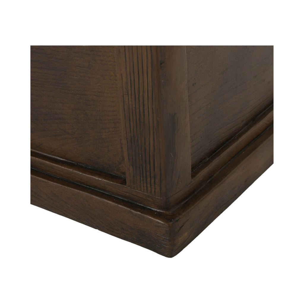 Premium 56" Transitional Rectangular Outdoor Propane Gas Fire Pit Table, 50K BTU (SAK25790) - Saksby Wholesale - Edge View