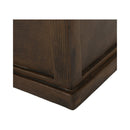 Premium 56" Transitional Rectangular Outdoor Propane Gas Fire Pit Table, 50K BTU (SAK25790) - Saksby Wholesale - Edge View