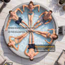 Premium 6-Person Inflatable Drop-Stitch Hot Tub With 180 Massage Jets (SAK87132) - Saksby Wholesale - Dimensions