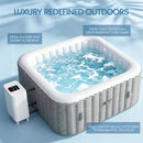 Premium 6-Person Portable Inflatable Hot Tub With 130 Massage Jets And 6 Filter Cartridges (SAK82109) - Saksby Wholesale - Luxury Redefined Outdoors