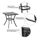 Premium 6-Piece Bar Patio Furniture Set With Umbrella, Swivel Chairs, And Cushions (SAK90375) - Saksby Wholesale - Table