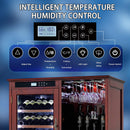 Nuvia Premium 69-Bottle Wooden Wine Cooler Cabinet With Built-In Storage (SAK17539) - Saksby Wholesale - Control Panel