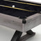Premium 7ft Wood Billiards Pool Snooker Table Game Set With X-Shaped Legs SAK32091 Saksby - Corner View With Balls and Cue