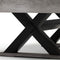 Premium 7ft Wood Billiards Pool Snooker Table Game Set With X-Shaped Legs SAK32091 Saksby - Legs Close-Up