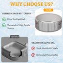 Premium 8-Person Inflatable Drop-Stitch Hot Tub With 220 Massage Jets (SAK78596) - Saksby Wholesale - Comparison