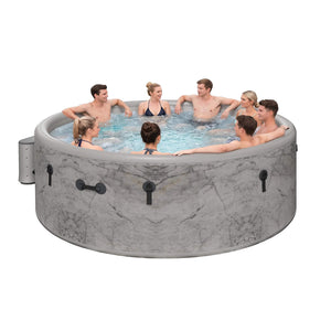 85-Inch Premium 8-Person Inflatable Drop-Stitch Hot Tub With 220 Massage Jets (SAK78596)