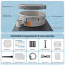 Premium 8-Person Inflatable Drop-Stitch Hot Tub With 220 Massage Jets (SAK78596) - Saksby Wholesale - Included Components And Accessories