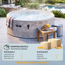 Premium 8-Person Inflatable Drop-Stitch Hot Tub With 220 Massage Jets (SAK78596) - Saksby Wholesale - Packaging