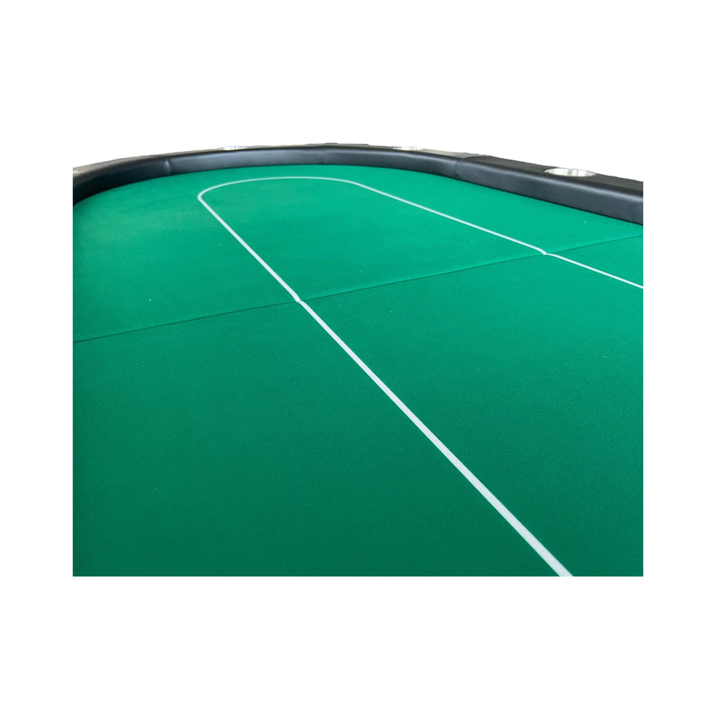 Premium 94-Inch Foldable 10-Player Poker Table With Wheels (SAK43087) - Saksby Wholesale - Table View