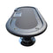 Premium 96 Inch Oval Poker Table With Racetrack And Chips Tray (SAK66823) - Saksby Wholesale - Side View