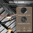 Premium All-Season Outdoor Wood Grain Sunroom With Sliding Doors And Double Top Roof (SAK58317) - Saksby Wholesale - Ceiling Hook