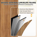 Premium All-Season Outdoor Wood Grain Sunroom With Sliding Doors And Double Top Roof (SAK58317) - Saksby Wholesale - Wood Grain Aluminum Frame