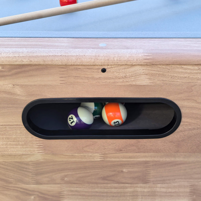 Premium Billiards Pool Wood Table For Home Game Rooms 7ft (SAK14517) Saksby - Ball Dispenser Opening