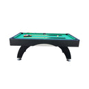 Premium 7FT Billiards Pool Wood Table for Home Game Rooms (SAK14517) - Saksby Wholesale - Black Long Side View