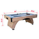 Premium Billiards Pool Wood Table For Home Game Rooms 7ft (SAK14517) Saksby - Dimensions